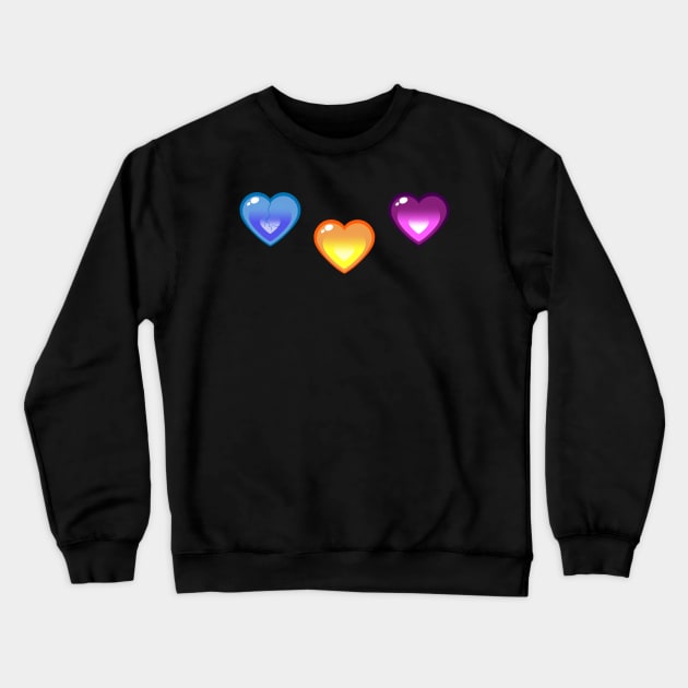 Lewis Hearts Crewneck Sweatshirt by SigmaEnigma